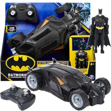 BATMAN BATMOBILE STEROWANY RC POJAZD + Figurka