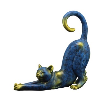 Figurine Decorative Cat Stretching