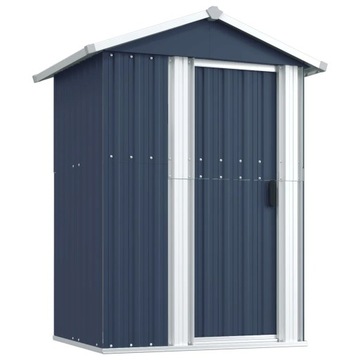 Szopa ogrodowa antracyt 126x97,5x177 cm stal galwanizowana