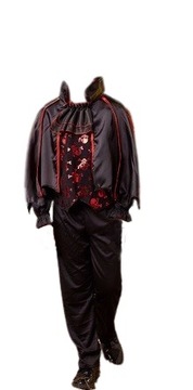 STRÓJ PRZEBRANIE WAMPIR DRAKULA HALLOWEEN 116/122