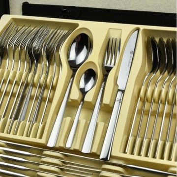 НАБОР СТОЛОВЫХ ПРИБОРОВ ЧЕМОДАН 72ШТ LUNA 12 чел.