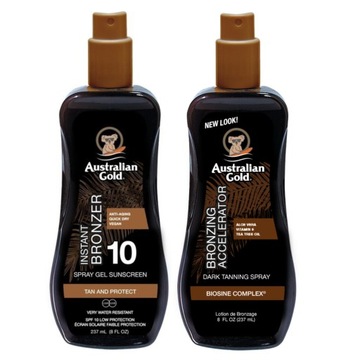 Australian Gold Spray Bronzer SPF10 + Tanning Acce