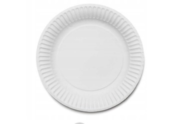 Talerz papierowy talerzyki na grilla ciasto średnica 23 cm 100 szt.