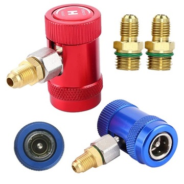 R1234yf adapter szybkozłączki męski port regulowany adapter złącza wysoka