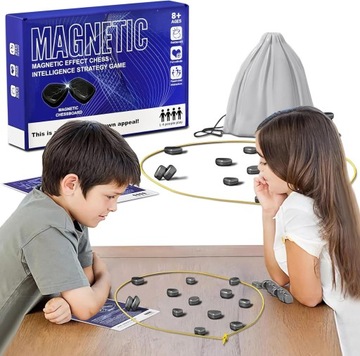 Kamienie Magnetyczne Gra Rodzinna Strategiczna w Szachy Magnetic Magnesy