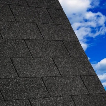 Битумная черепица ПРЯМОУГОЛЬНИК ГРАФИТ 3,2 м2 PLUS FREE