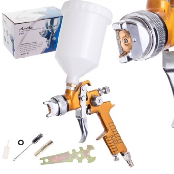Lakovací Pistole Hvlp 1,7 MM Tryska Akrylové Laky Malování 600 ML