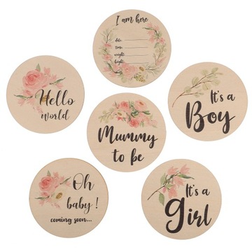 Baby Milestone Cards Znak Narodziny 6 szt