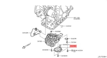 NISSAN QASHQAI X-TRAIL JUKE FILTR A/T PŘEVODOVKY ŘAZENÍ 317281XF03 ORIGINÁLNÍ
