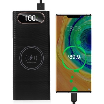 POWER BANK ŁADOWARKA QI 30000 mAh USB TYP C 10W