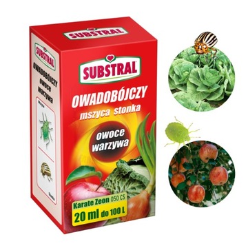 Produkt Owadobójczy Mszyce Stonka Szkodniki KARATE ZEON Warzywa Owoce 20ml