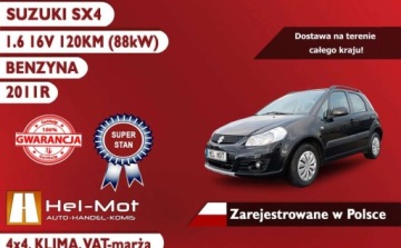 Suzuki SX4 I Hatchback Facelifting 1.6 VVT 120KM 2011 Suzuki SX4 2011, 4x4, Klima, Zarejestrowane w Polsce, VAT-marza 1.6 120KM, zdjęcie 2