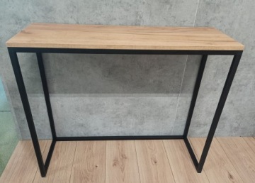 KONSOLA LOFT DĄB INDUSTRIALNA PRESTIGE 90x30x75