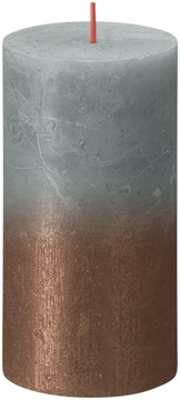 Świeca Rustic 130/68 SUNSET zieleń + miedziany