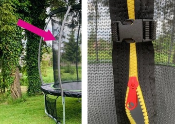 SIATKA WEWNĘTRZNA DO TRAMPOLINY 8ft/244cm RÓŻOWA
