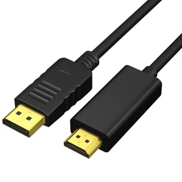 Adapter 4K DisplayPort na HDMI DP DisplayPort na HDTV Adapter 4K (męski na męski) 3 m