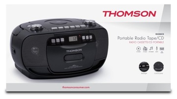 Портативная кассетная магнитола Thomson RK200CD, FM-AM-радио