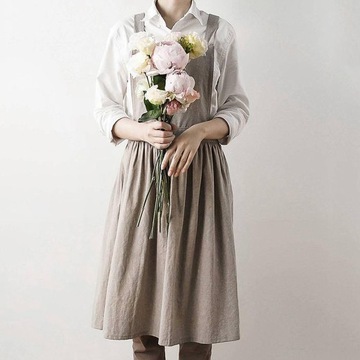 ФАРТУК БЕЗ РУКАВОВ ИЗ ХЛОПКА, КУХОНЫ, КУХНИ, ВЫПЕЧКИ, ПРОТИВООБРАСТАЮЩИЙ ФАРТУК