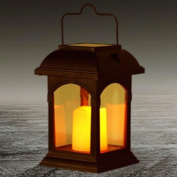 Zewnętrzna latarnia świecowa Migocząca świeca LED