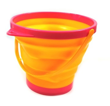154881 СКЛАДНОЕ СИЛИКОНОВОЕ ВЕДРО ДЛЯ ПЕСКА