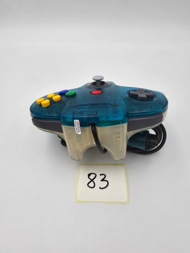 КОНСОЛЬ NINTENDO 64, ЕВРОПЕЙСКАЯ ВЕРСИЯ, ПРОЗРАЧНАЯ СИНЯЯ + ОРИГИНАЛЬНЫЕ АКСЕССУАРЫ