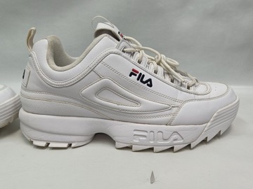 FILA DISRUPTOR LOW BUTY MĘSKIE SPORTOWE BIAŁE 47