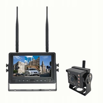 Bezprzewodowy zestaw kamera monitor 7'' nagrywanie