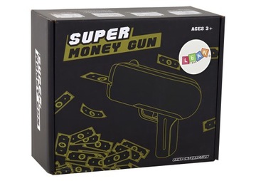 MONEY GUN STRZELANIE PLIK PIENIĘDZY BANKNOTY SPUST DLA MAŁEGO BOGACZA