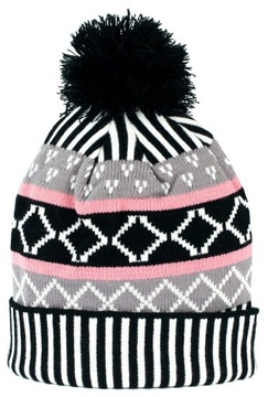 Szaleo zimowa CZAPKA różne kolory POMPON cz14307-2