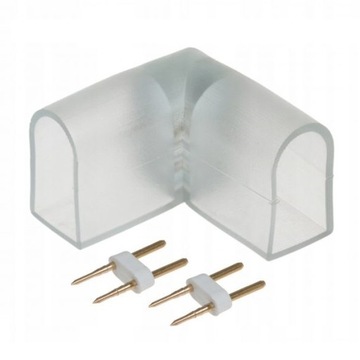 ZŁĄCZE 90 STOPNI KĄTOWE DO NEON LED FLEX 8x16MM