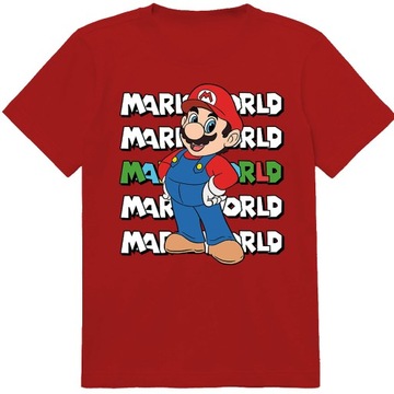 НАБОР 3В1 ДЕТСКАЯ ФУТБОЛКА ТАТУ НАКЛЕЙКИ SUPER MARIO BROS 152 КАЧЕСТВО