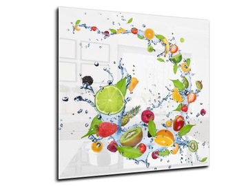dekor szkło panel hartowany HD 50x50 owoce