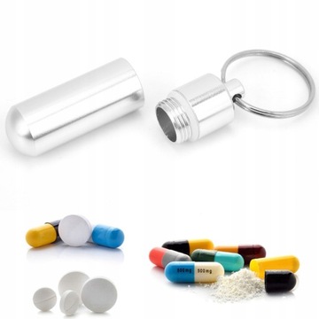 БРЕЛОК-КОНТЕЙНЕР ДЛЯ ХРАНЕНИЯ ТАБЛЕТКОВ, ЛЕКАРСТВ