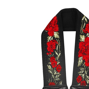 Шейный ремень для саксофона Защита шеи для саксофона Красный цветок