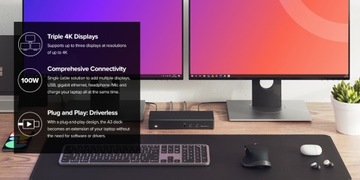 Док-станция для монитора ALOGIC 3 4K DP HDMI USB-C