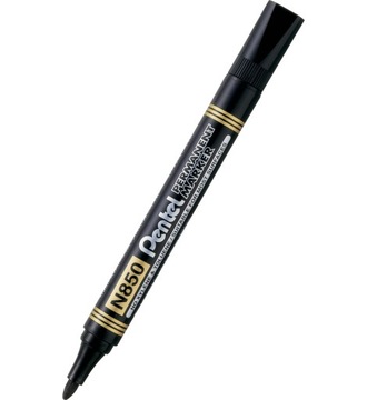 Marker permanentny czarny okrągły Pentel N850