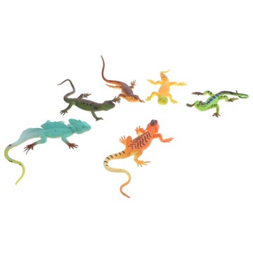 Маленькая ящерица Мягкая резина 6 шт.