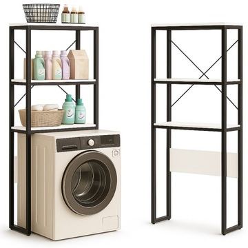 REGAŁ SZAFKA ŁAZIENKOWA NAD TOALETĘ PRALKĘ LOFT INDUSTRIALNY PÓŁKI 160 CM