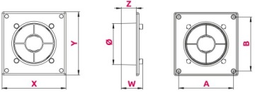 Комплект SYSTEM+ fi100 Рама RWO100SZ + панель PEGS100