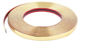 LISTWY OZDOBNE LISTWA CHROM TAŚMA ZŁOTA GOLD 17 MM