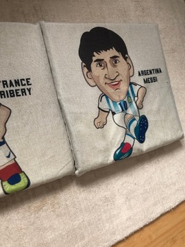 Футбольный защитник Messi Ronaldo для комнаты мальчика, 5 модулей, 200 см