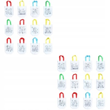 24 szt. Diy Coloring Bag Diy Kolorowe torby