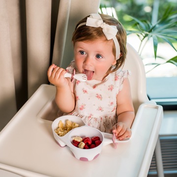 BABYONO Эргономичные столовые приборы в учебном кейсе