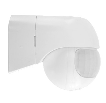 Czujnik ruchu PIR czujka 180° biały ST06 IP65 ZEWNĘTRZNY SENSOR