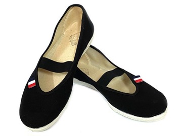 TENISÓWKI DAMSKIE BALETKI CZESZKI DAGROD BLACK 36