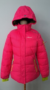 ICEPEAK- Cudna Różowa Kurtka Narciarska Pikowana, Ciepła 164/XS/S jak Nowa