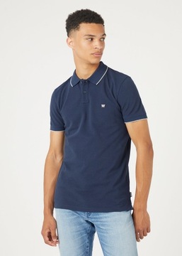 Wrangler Pique Polo T-shirt - Navy