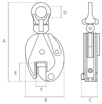 Шарнирная ручка для вертикального подъема листового металла 0,5T 0-15 мм Сертификат DELTA