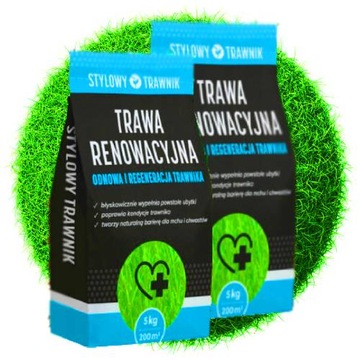 TRAWA REGENERACYJNA 10kg NASIONA TRAWY SAMOZAGĘSZCZAJĄCA RENOWACJA TRAWNIKA