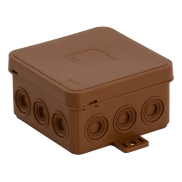 Коробка накладная с оснасткой 75x75x41 IP54 коричневый 03502